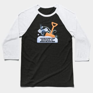 I SURVIVED THE BUFFALO NY 2022  BLIZZARD Baseball T-Shirt